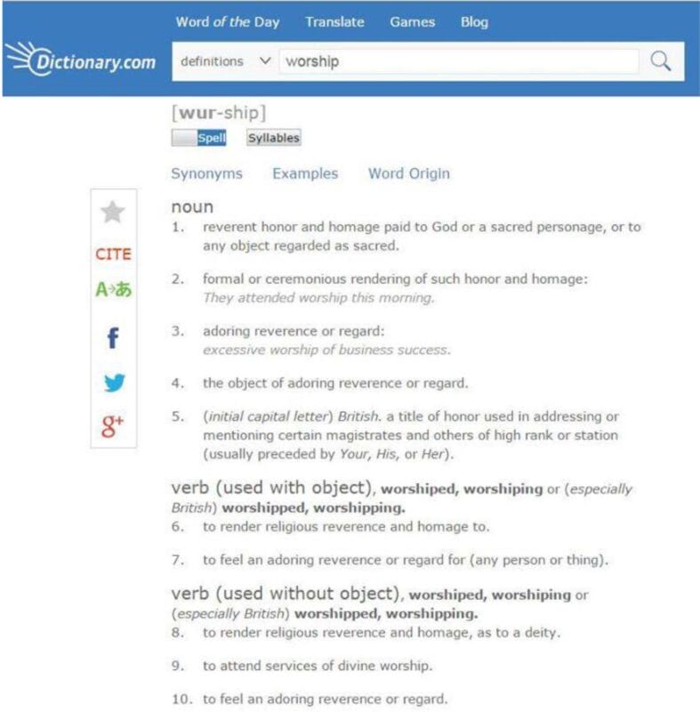 worship definition from dictionary com