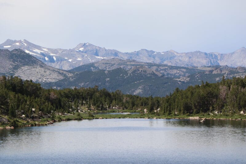 Stough Creek Basin Overview Lake 10,550 with Wind River Peak