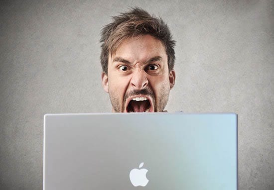 angry millennial macbook