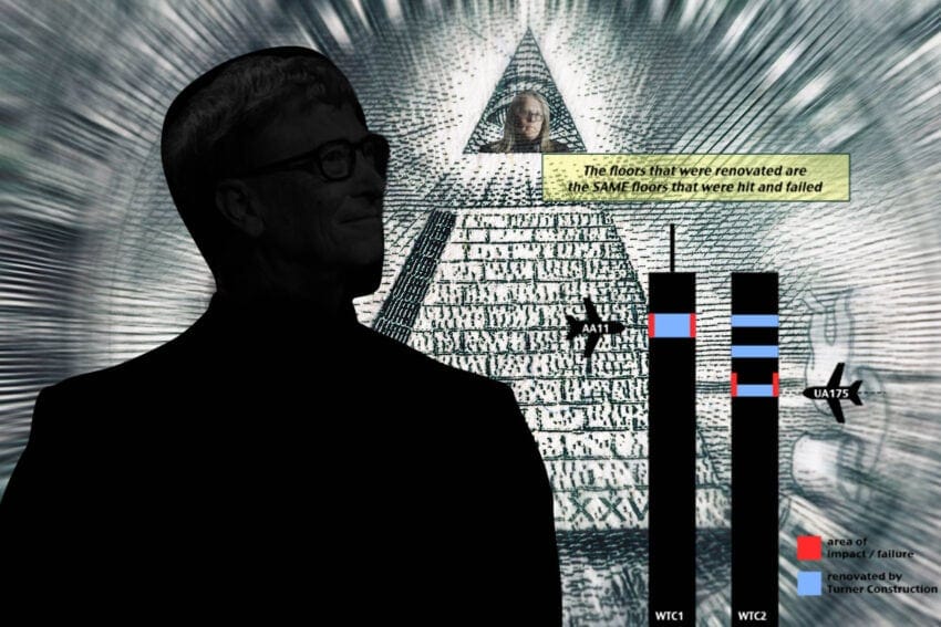 conspiracy theory plandemic bill gates world trade center