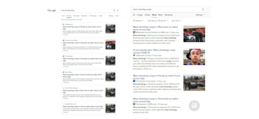 narrative building in corporate news media press