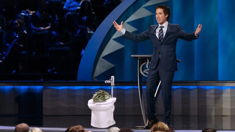 Joel Osteen $600,000 Found in Walls Church Toilet