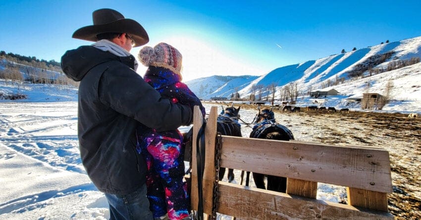 Mill Iron Ranch Sleigh Ride with Kids